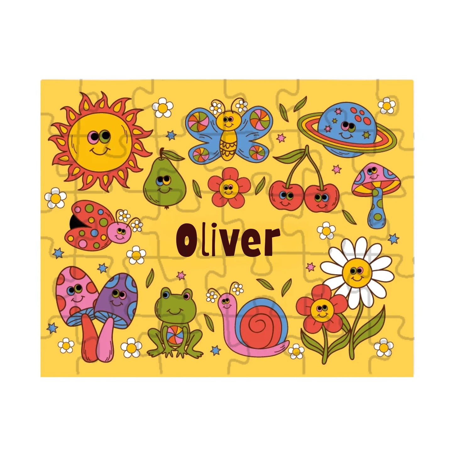 Groovy Garden Puzzle – 30 or 110 Piece Custom Gift for Kids