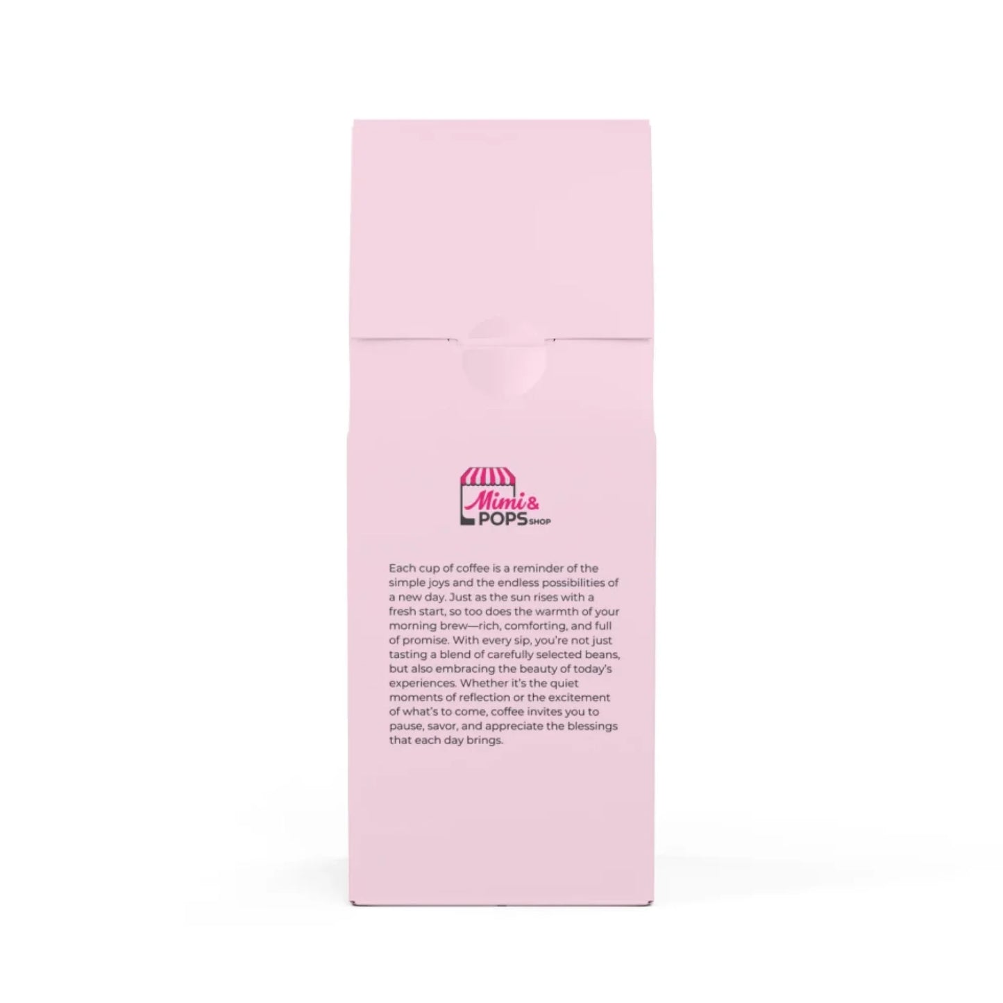 Broken Top Mountain Coffee Blend 12oz bag with personalized label