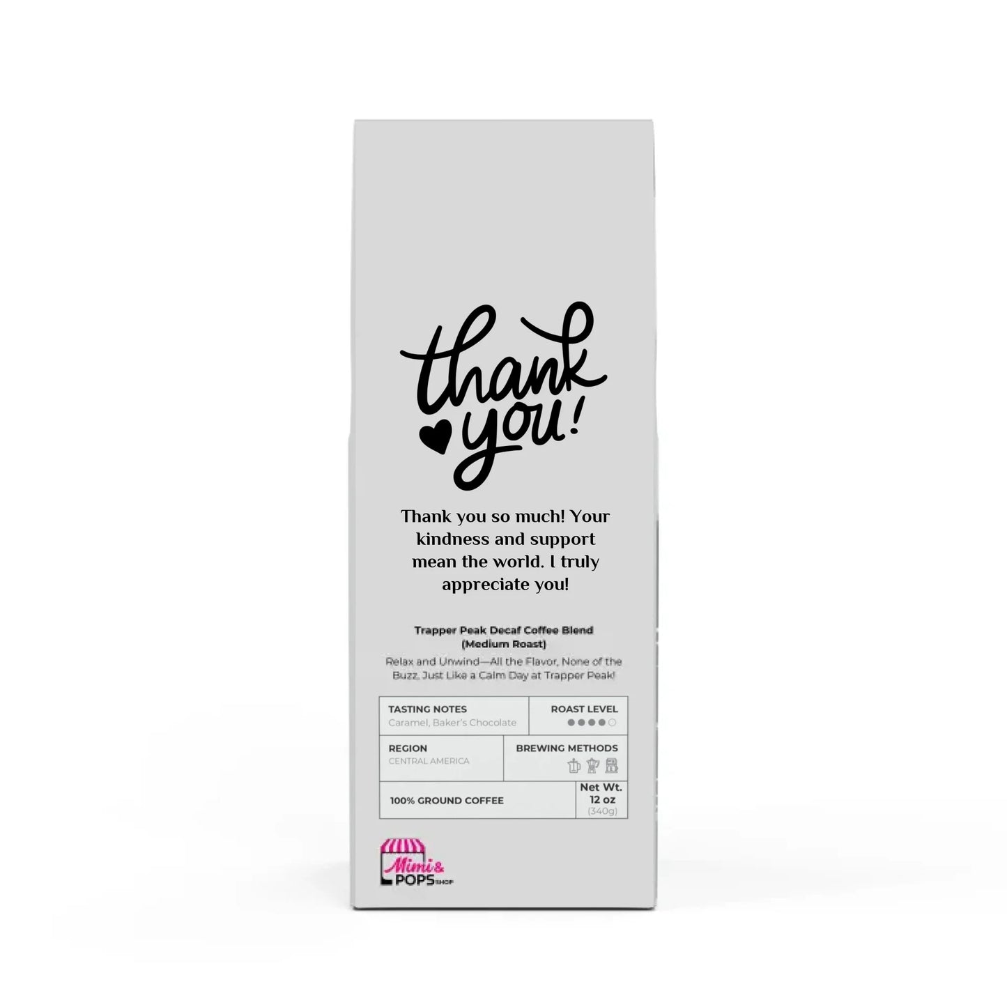 artisan decaf coffee blend sourced from South America