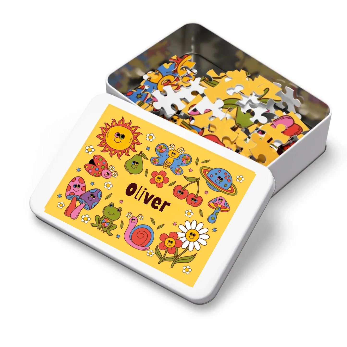Personalized Garden Puzzle for Toddlers – Custom Name Jigsaw