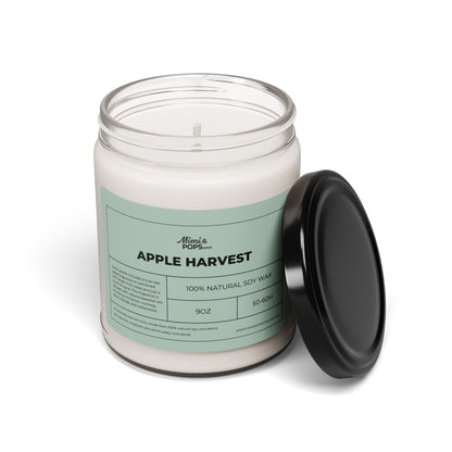 Close-up of Apple Harvest Soy Candle showing smooth soy wax and cotton wick