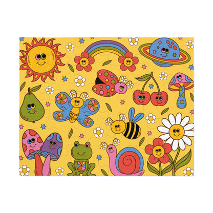 Groovy Garden Friends- Jigsaw Puzzle for Kids - Fun Learning Activity - Mimi & Pops Shop