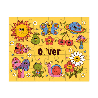 Groovy Garden Puzzle – 30 or 110 Piece Custom Gift for Kids