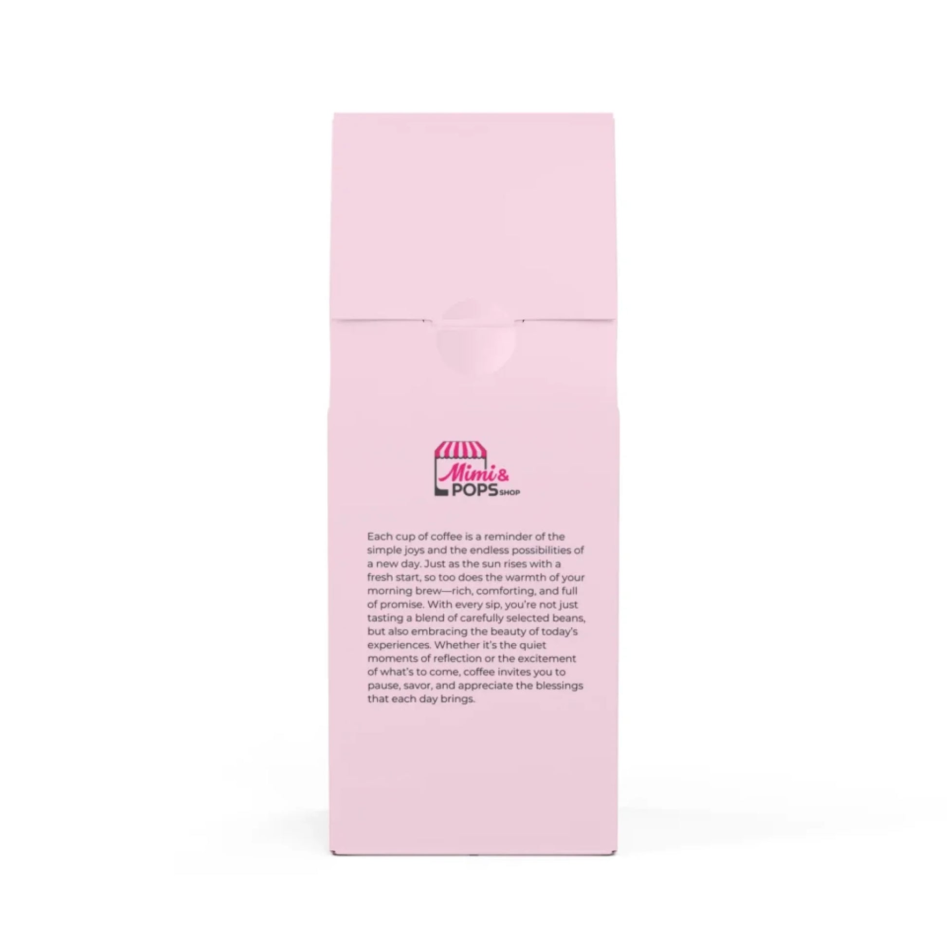 Broken Top Mountain Coffee Blend 12oz bag with personalized label