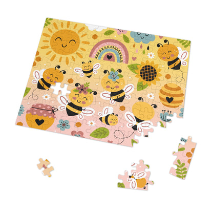 Bee Happy Jigsaw Puzzle for Kids - Fun Learning Activity - Mimi & Pops Shop